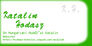 katalin hodasz business card